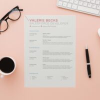 Valerie Resume Template - Lipstick and Tech